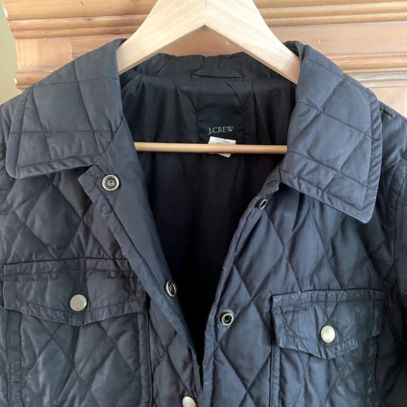 J. Crew Quilted Down Belted Coat - Picture 3 of 7